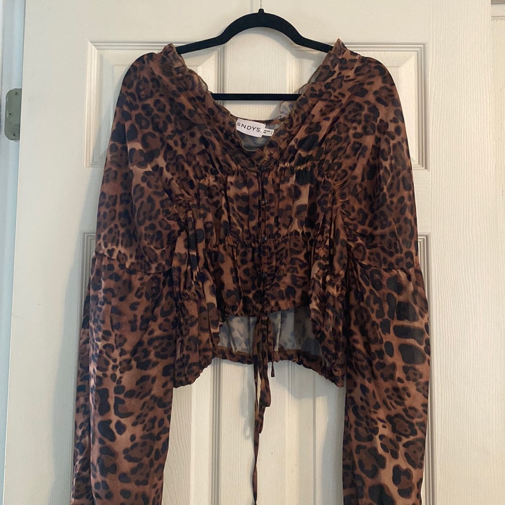 Cheetah Print SNDYS Blouse